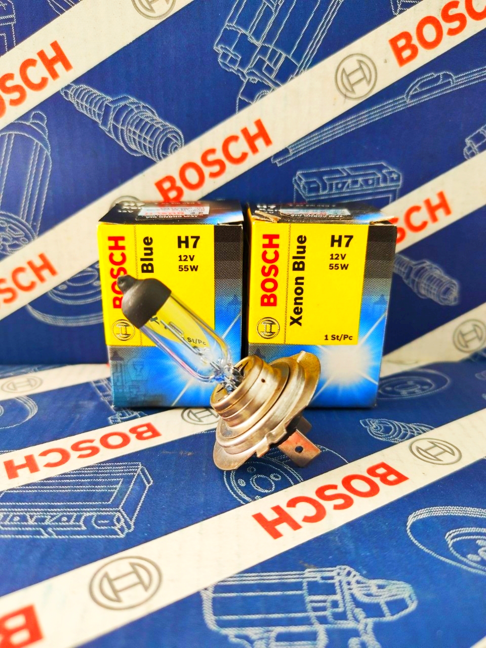 Bóng Đèn Xenon Bosch H7 12V 55W Xenon Blue (Hộp 1 Bóng)