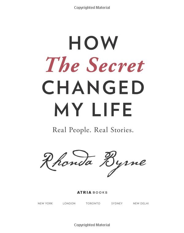 How The Secret Changed My Life