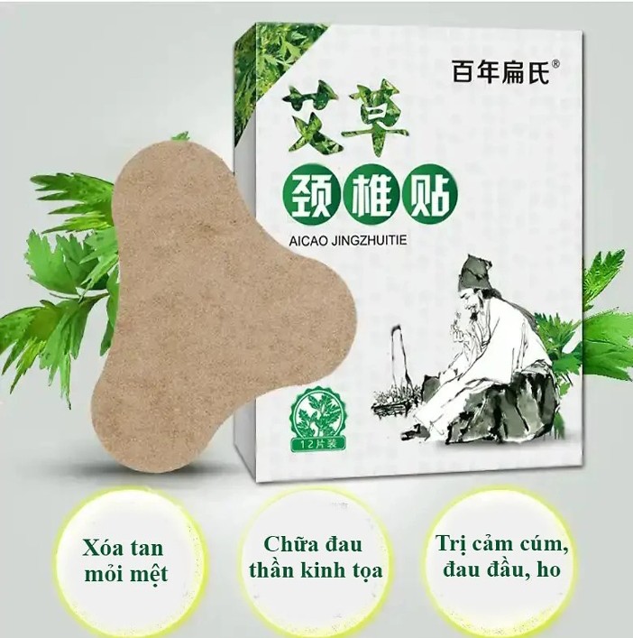 Miếng Dán ngải Cứu Giảm Đau Vai Gáy Hiệu Quả Hộp 12 Miếng