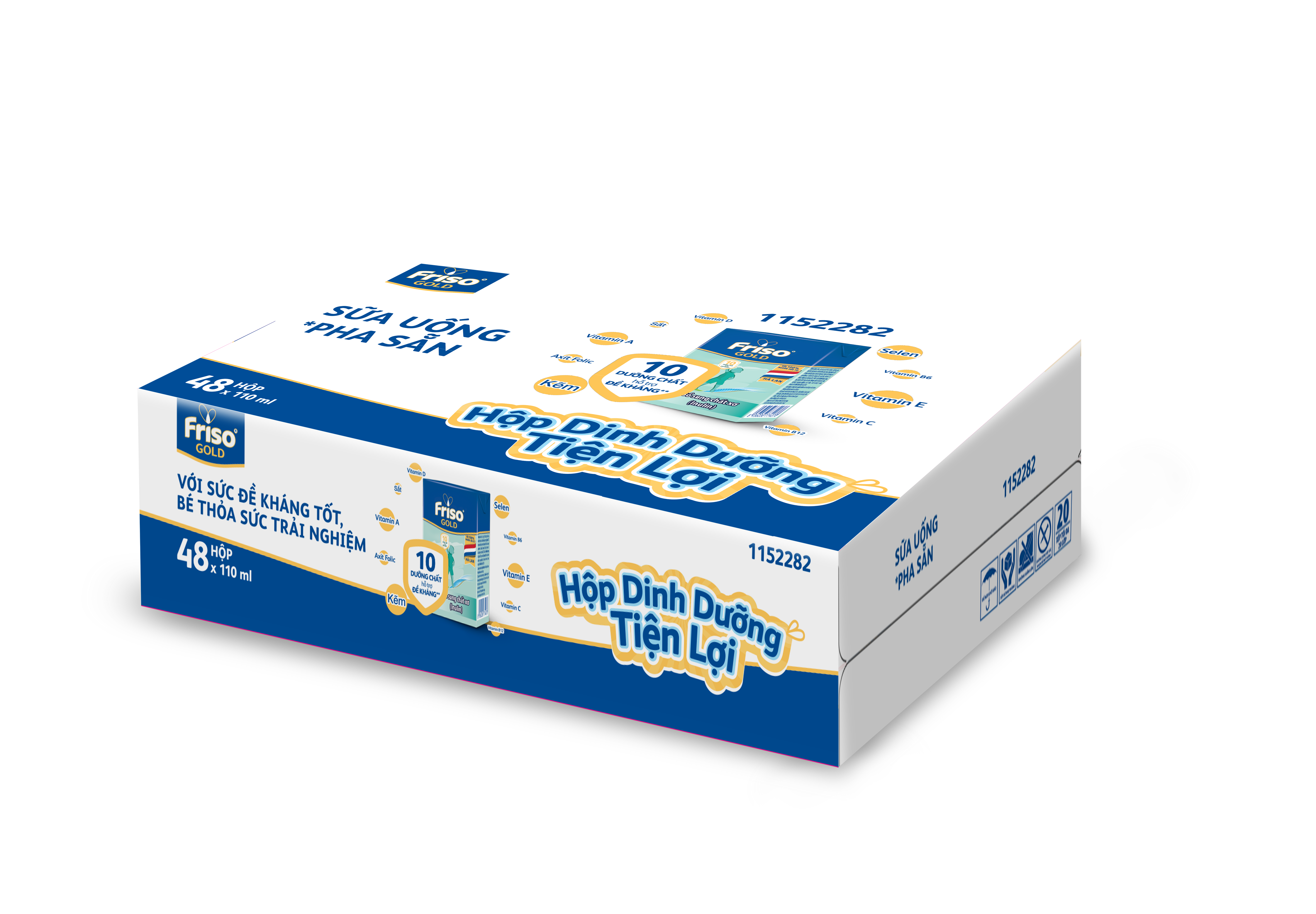 Thùng 48 Hộp Sữa Bột Pha Sẵn Friso Gold Rtd Vani