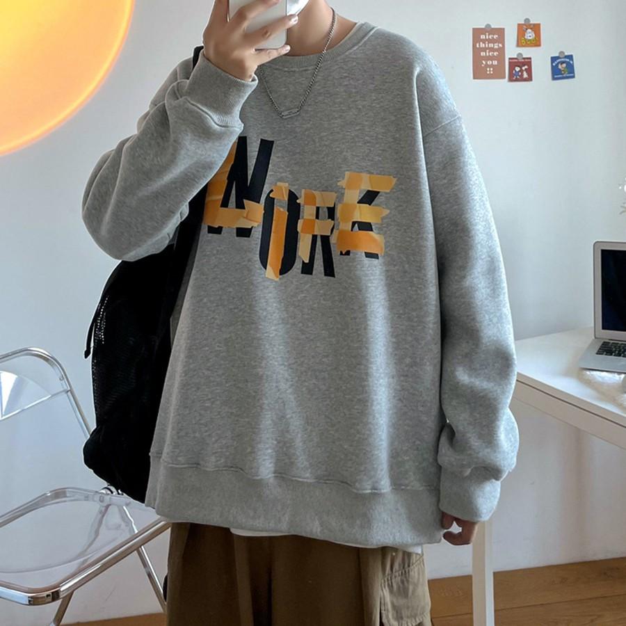 Áo dài tay NỈ BÔNG Unisex MonsterX Lore Sweater Ulzzang cặp đôi nam nữ form rộng oversize Hàn Quốc