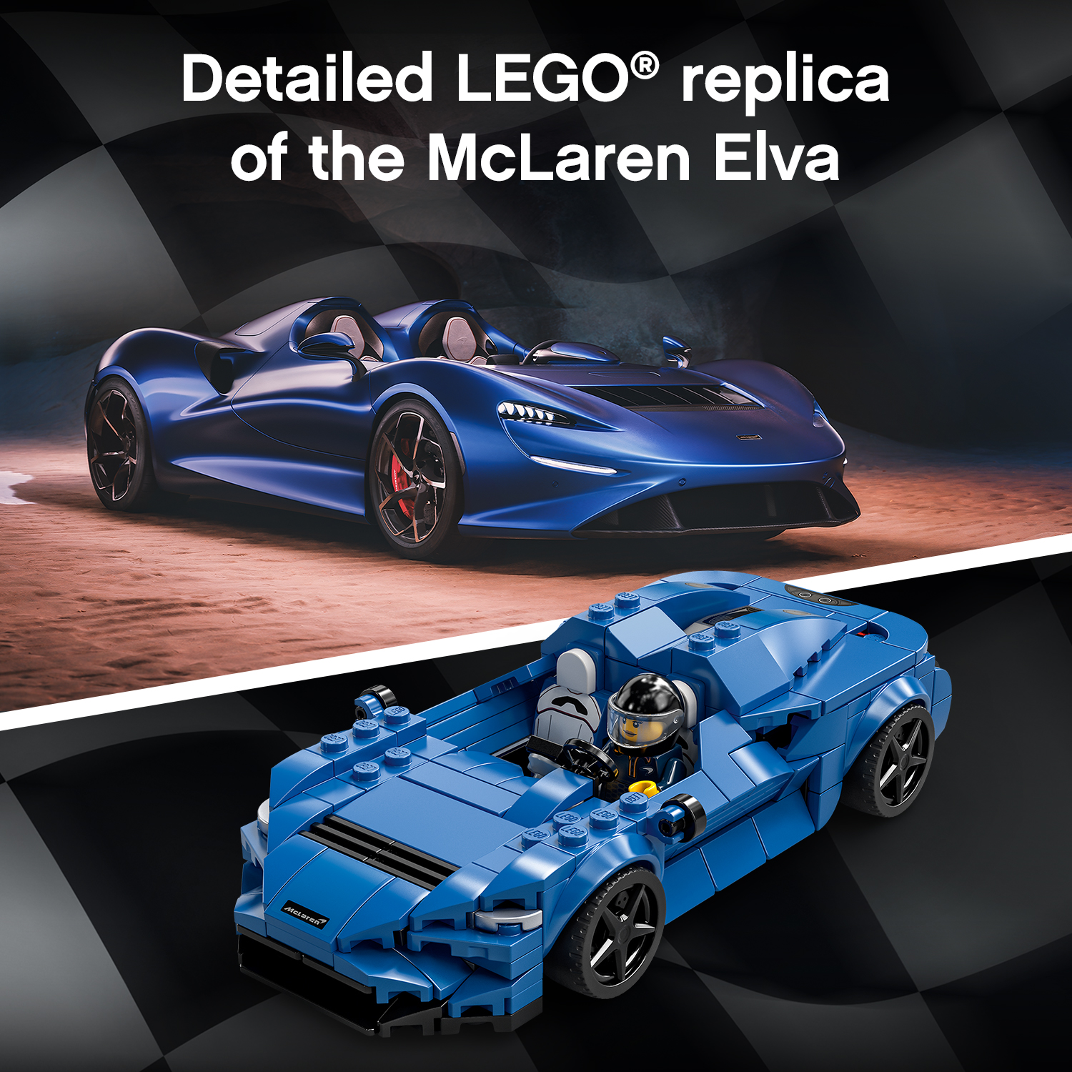 LEGO Speed Champions 76902 Siêu Xe Mclaren Elva (263 chi tiết)