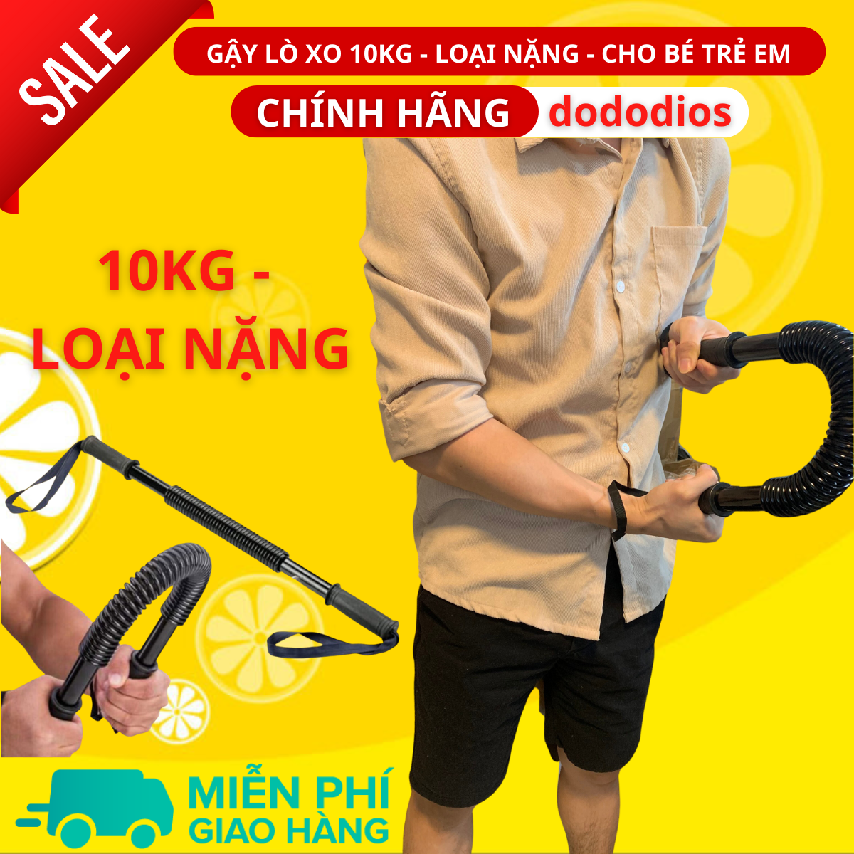 gậy tập cơ tay 10kg bằng lò xo kháng lực - LOẠI NẶNG - dụng cụ tập thể dục thể thao tại nhà - hãng dododios, gậy lò xo tập cơ tay cho trẻ em, thanh lò xo 10kg cho trẻ em, gậy lò xo cho trẻ em, lò xo tập cơ tay cho trẻ, thanh lò xo cho trẻ em