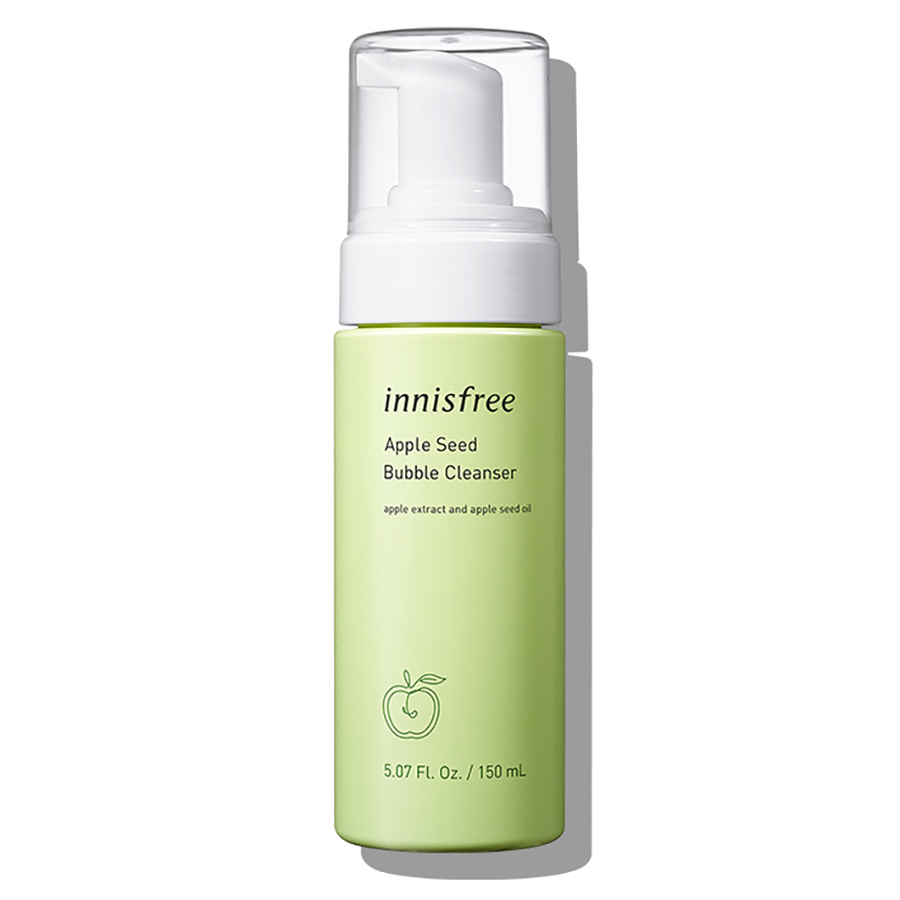 Sữa rửa mặt táo xanh tạo bọt sẵn innisfree Apple Seed Bubble Cleanser 150 ml - 131172732x