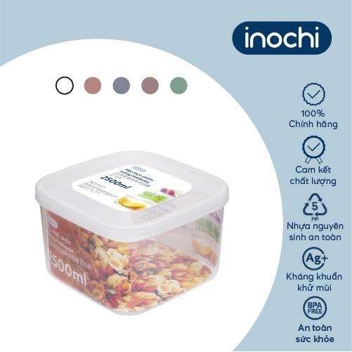 Bộ 3 hộp thực phẩm vuông Inochi - Hokkaido 750-1500-2500ml