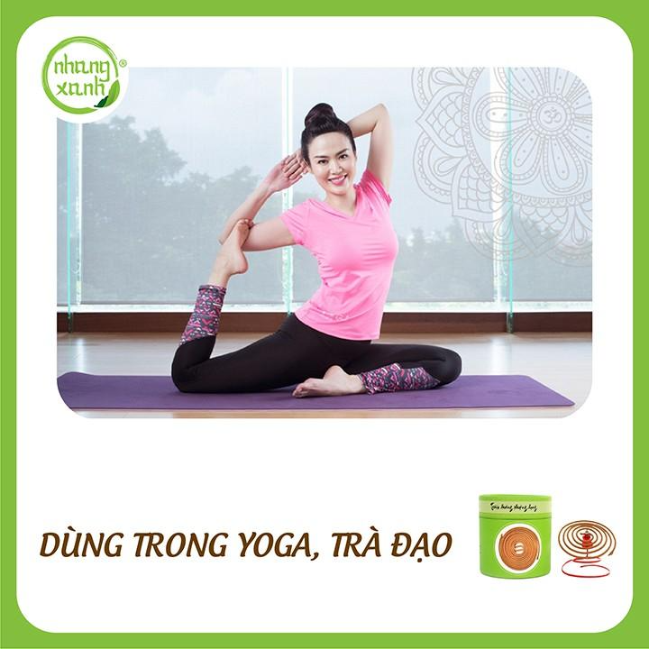 Nhang Vòng Trầm Hương Nhang Thiền - 90g - 48 vòng - Hộp Xanh - Nhang Thiền