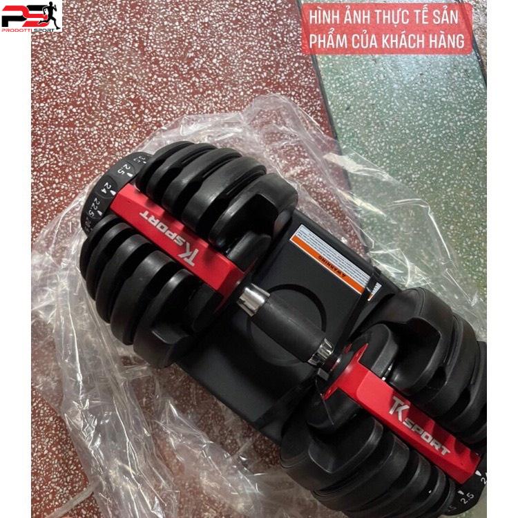 Tạ tay,tạ đơn Dumbell 24kg-48kg điều chỉnh khóa số tự động,đa năng Cao Cấp (có khay đựng)