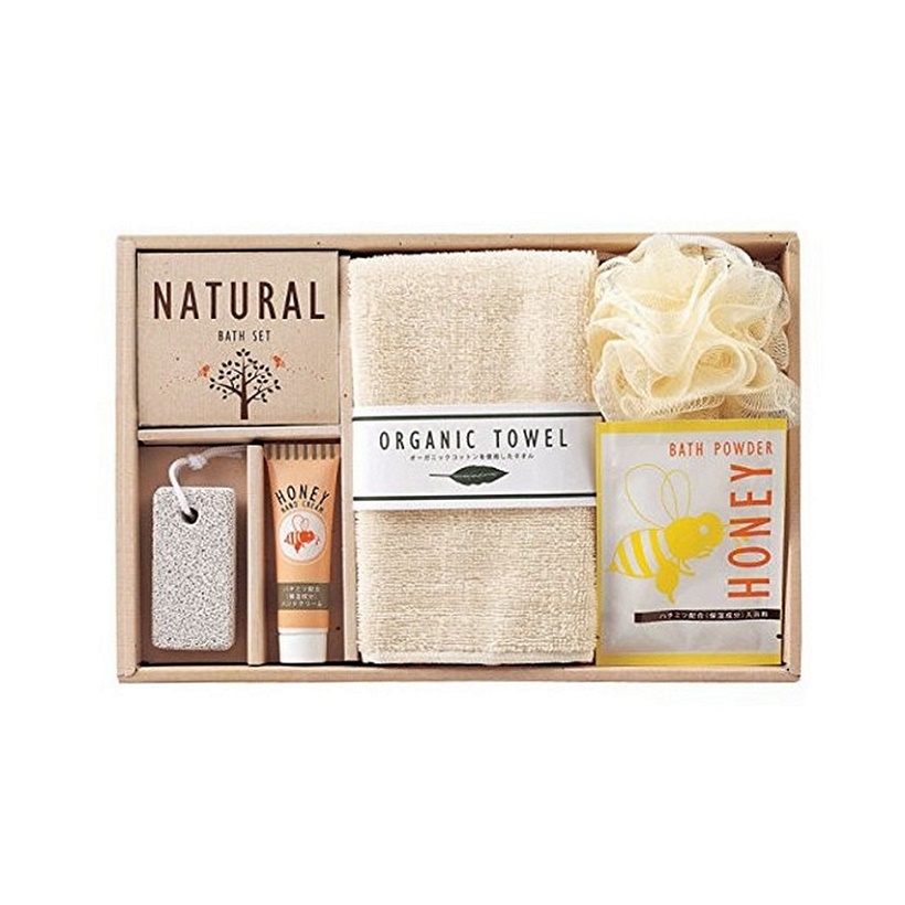 Set quà tặng 5 món đồ dùng nhà tắm Natural - Made in Japan