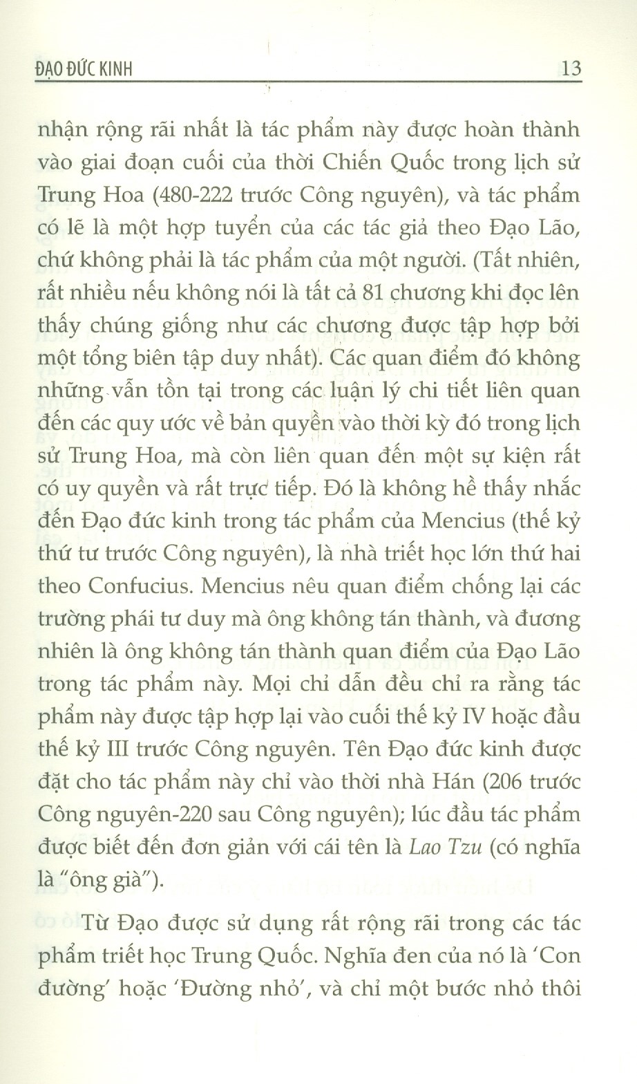 Đạo Đức Kinh (Bản dịch của Arthur Waley)