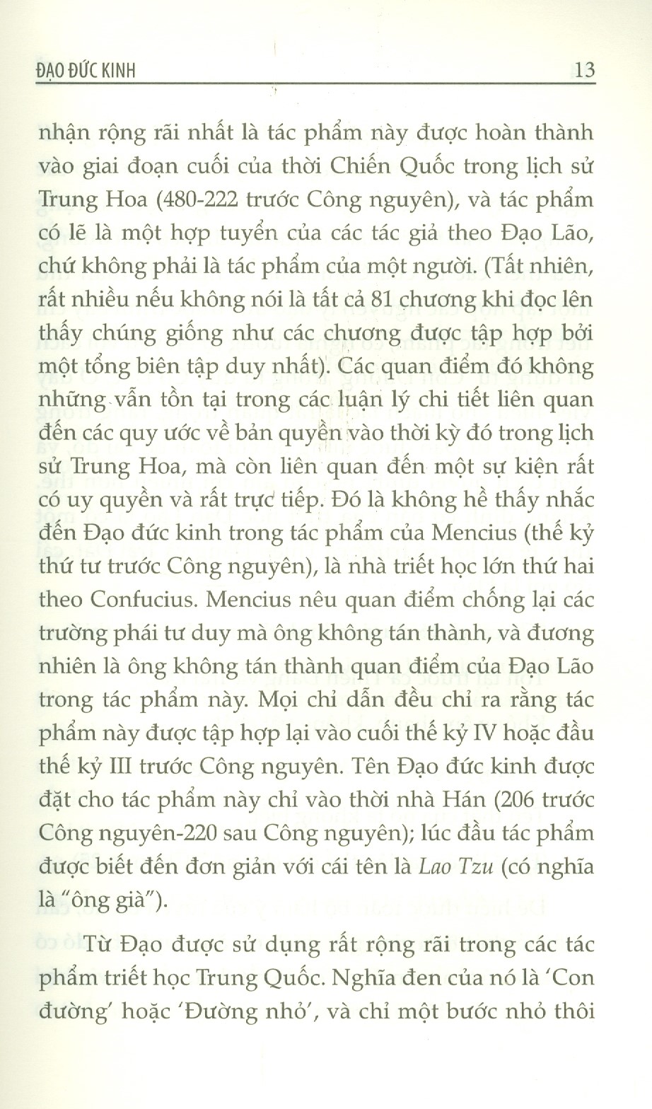 Đạo Đức Kinh (Bản dịch của Arthur Waley)