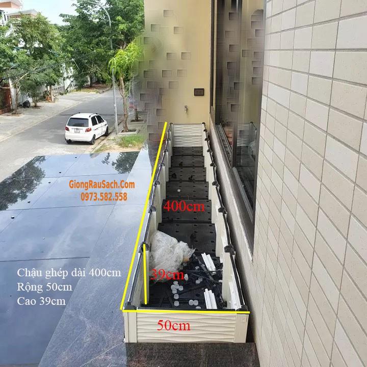 Luống Ghép Thông Minh Trồng Rau Sạch Tại Nhà 300x100x22cm