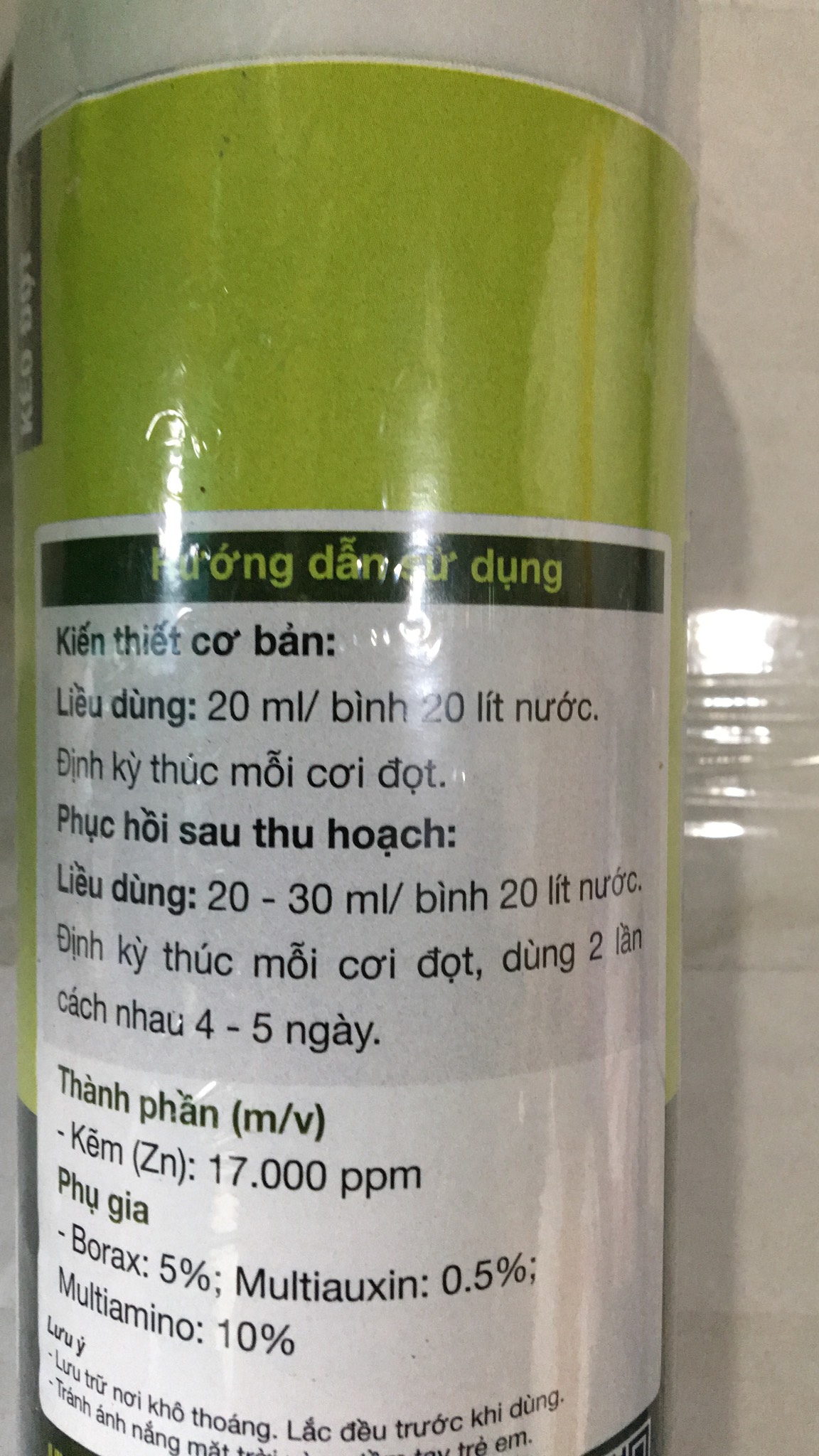 Phân bón lá Vọt đọt sầu riêng lọ 500ml phân bón thế hệ thứ 5