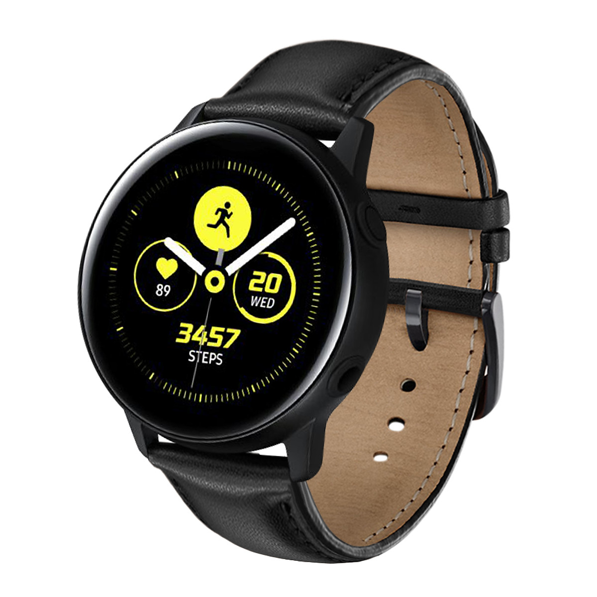 Dây Da Leather Trơn Dành Cho Galaxy Watch Active 2, Galaxy Watch Active 1, Galaxy Watch 42 (Size 20mm)