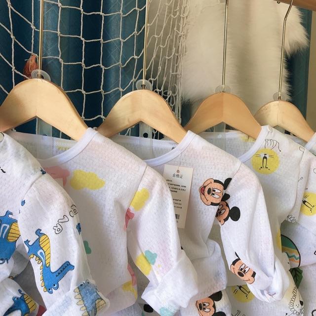 BỘ COTTON THÔNG HƠI DÀI TAY CHO BÉ TRAI \ BÉ GÁI