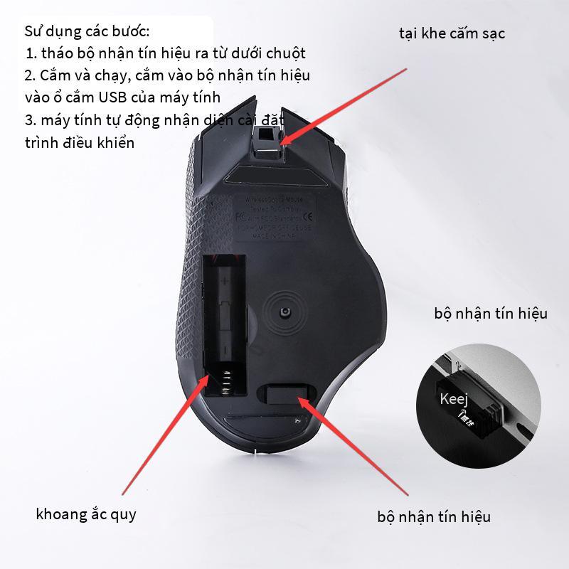 Giao hàng nhanh ketech sạc chuột không dây Tặng chuột quang điện không dây 2.4G G502 sạc chuột không dây phát sáng