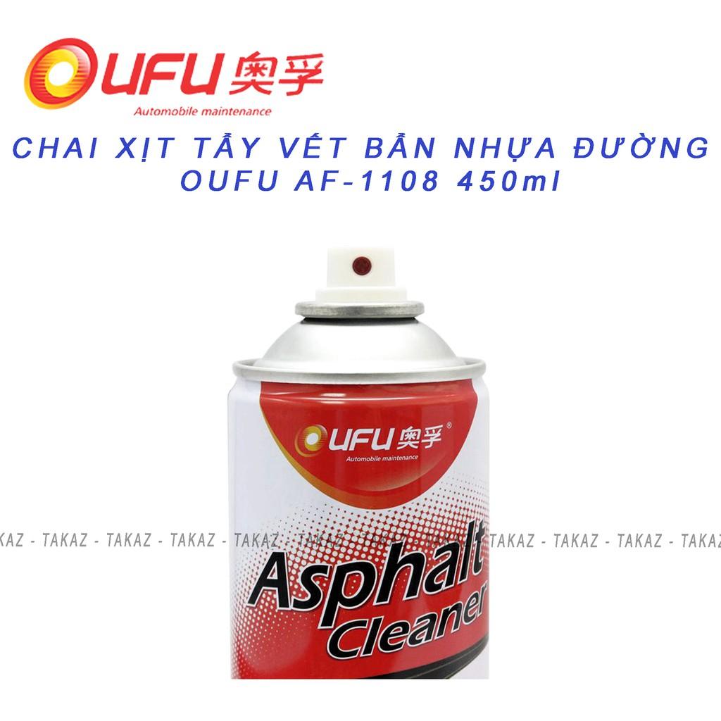 Chai Xịt Tẩy Vết Bẩn Nhựa Đường Bảo Vệ Lớp Sơn Xe Máy và Ôtô OUFU AF-1108 450ml