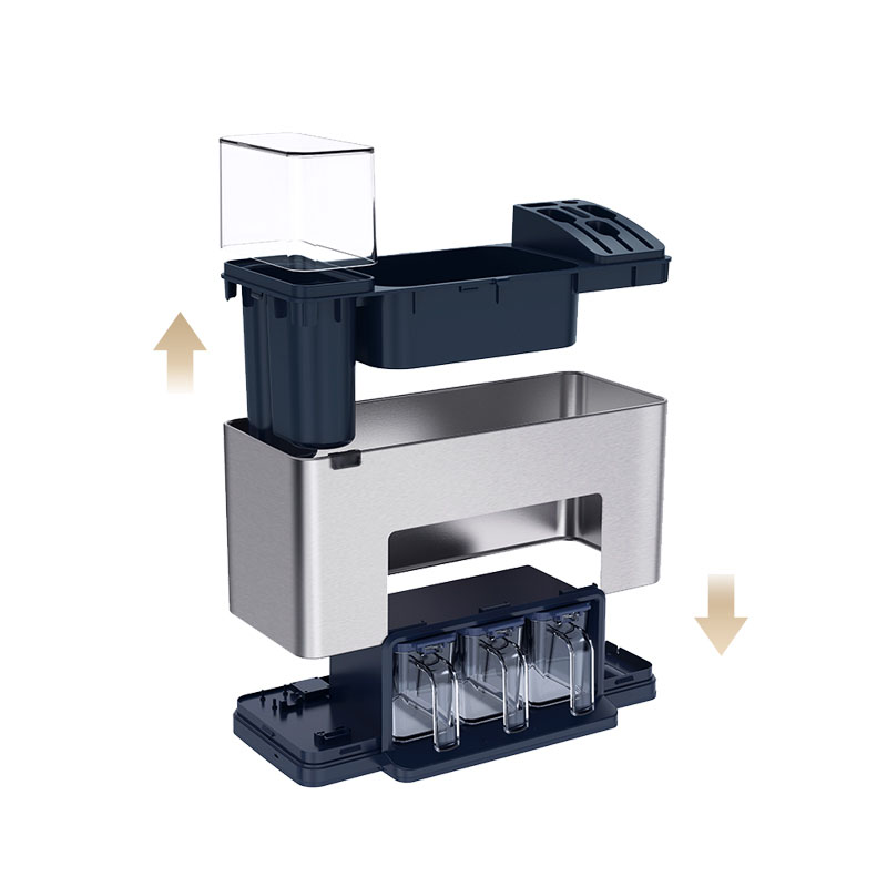 Kệ để gia vị GEV-H02 có khay cắm dao,đũa bằng inox 304 thiết kế hiện đại theo phong cách Châu Âu
