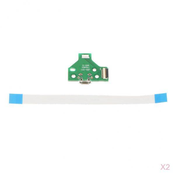 2X USB Charging Port Board +12 PIN Flex Ribbon Cable for SONY PS4 Controller