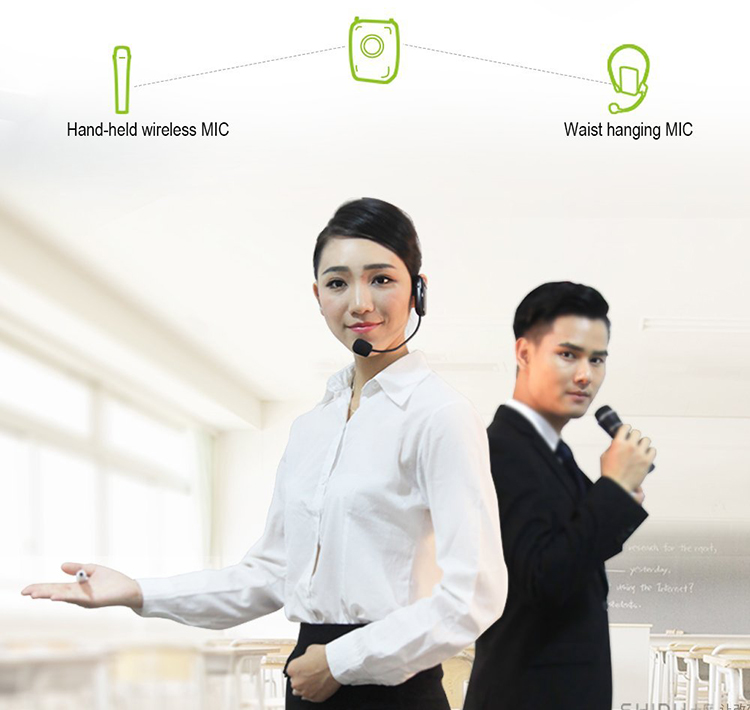 Máy Trợ Giảng Không Dây Shidu SD-S92 (02 Micro) - Hàng Chính Hãng