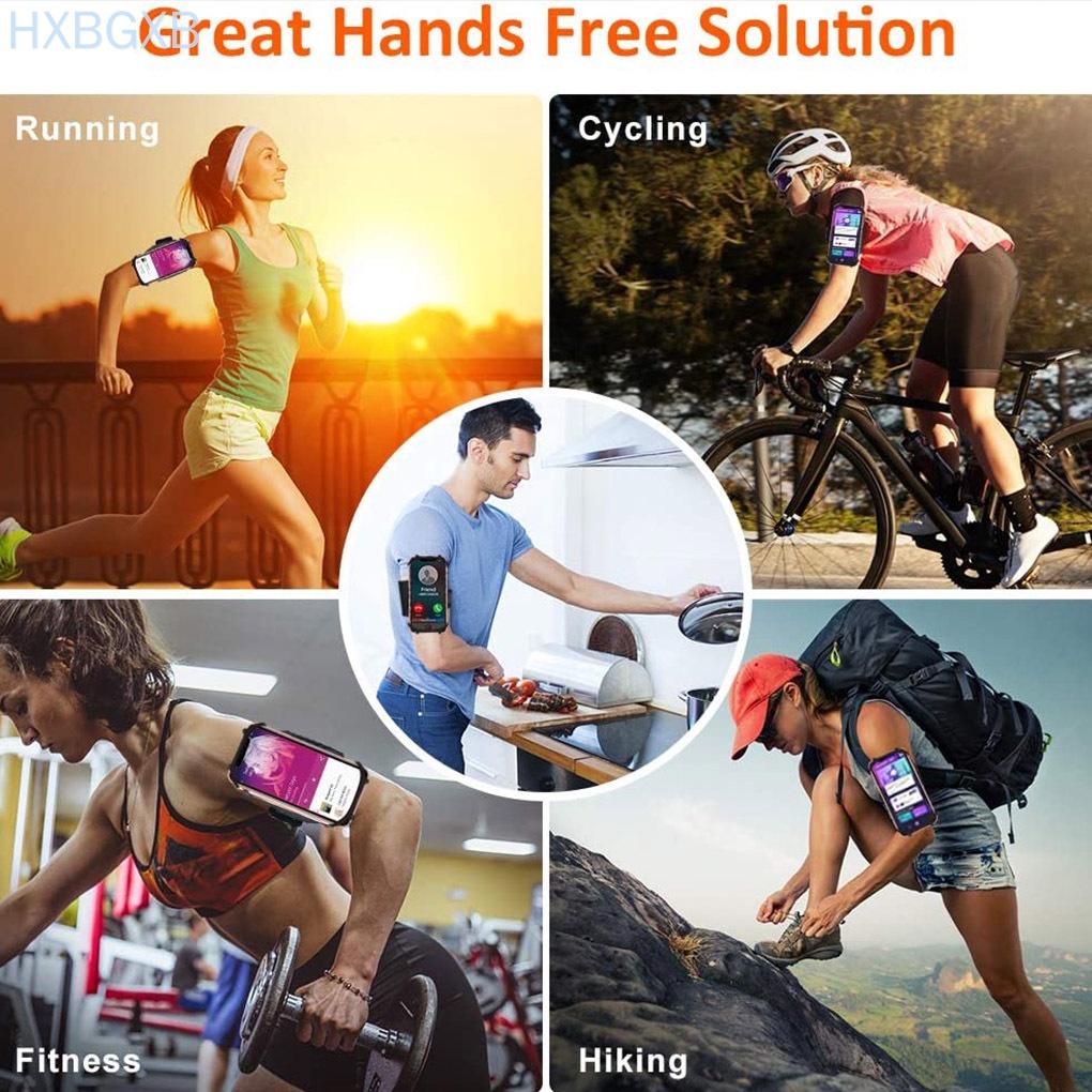 Universal Rotatable Phone Arm Bag Armband Wristband Sports Hiking Gym Case Pouch