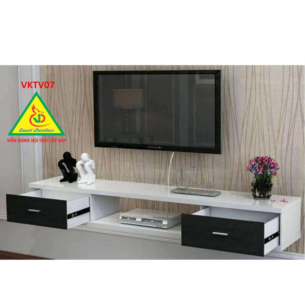 Kệ ti vi treo tường 2 ngăn kéo - Nội thất lắp ráp