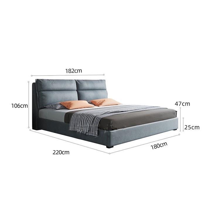 - Giường ngủ hiện đại kết cấu hộp tay nâng tiện lợi - Giường ngủ sang trọng KT 220x182x106cm LUX-G001