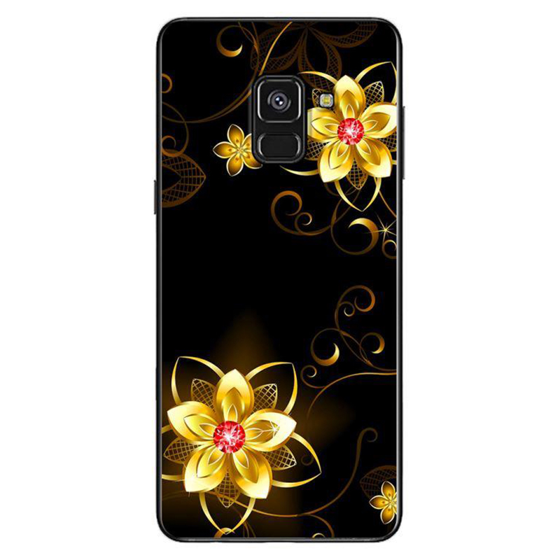 Ốp Lưng Dành Cho Samsung Galaxy A8 2018 - Họa Tiết Hoa Vàng