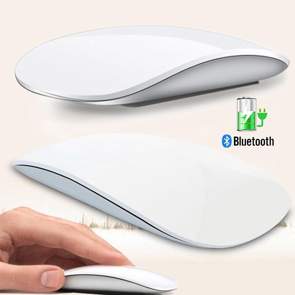 Bluetooth Không Dây Vòng Cung Cảm Ứng Magic Chuột Ergonomic Siêu Mỏng Sạc Chuột Quang Học 1600 DPI Cho Apple Macbook Chuột Wireles