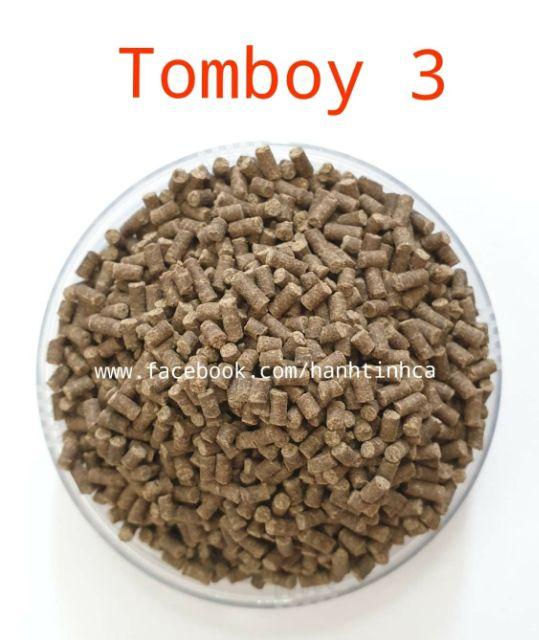 Túi zip 100gram Cám Tomboy 3 - dùng cho CÁ-TÉP-TÔM-CỬU SỪNG-LA HÁN-RÙA KIỂNG