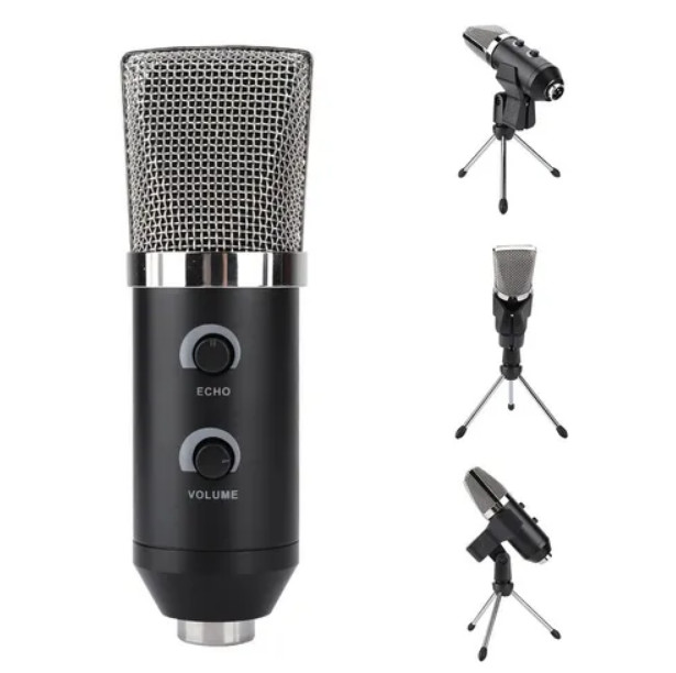 Micro USB Glosrik GL750 - Mic thu âm, livestream, chat voice, karaoke đa năng (Đi kèm chân đế, đầu bịt) - Hàng chính hãng