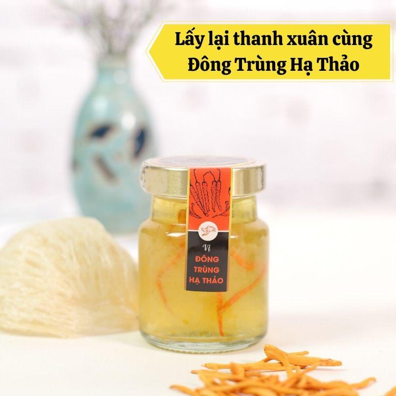Lốc 6 hũ yến chưng đông trùng không đường hũ 70ml