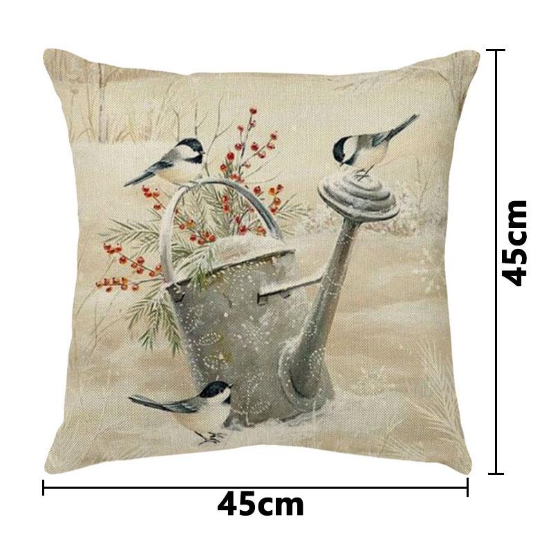 Vỏ gối in hình chú hươu hoạt hình Giáng Sinh trang trí nhà cửa/phòng khách/phòng ngủ/sofa/giáng sinh