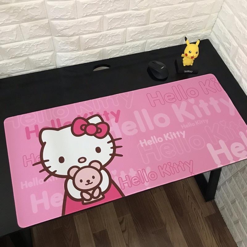 Bàn di chuột,lót chuột, pad chuột màu hồng kute cỡ lớn 30x80