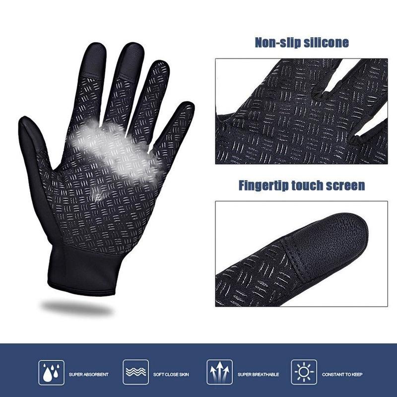 Găng tay mùa đông chống lạnh, Găng tay nỉ chống lạnh chống nước cảm ứng dùng cho cả nam và nữ