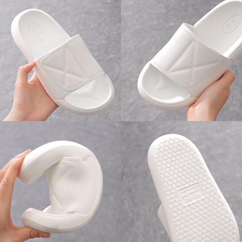 Ulzzang 045 Dép đi trong nhà, văn phòng unisex quai ngang đế xuồng bami siêu êm siêu nhẹ 100gram cực hot Thời Trang PKT