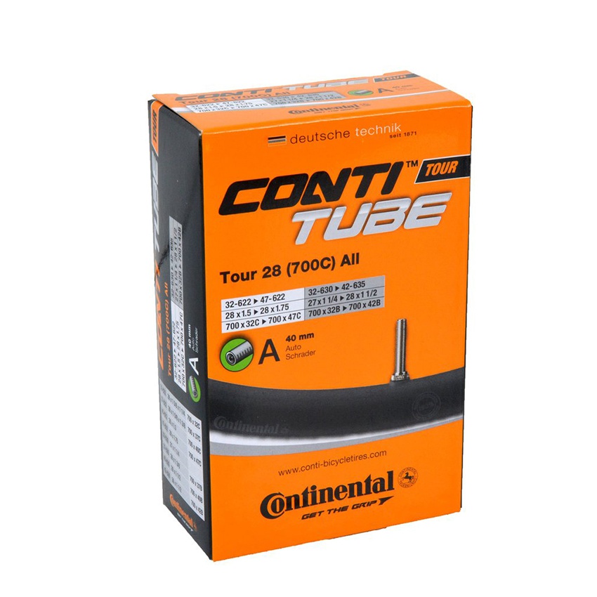 Ruột Xe Đạp 700×32/47C 40mm Van Lớn CONTINENTAL Bicycle Tube Tour All 28″ A40 RE