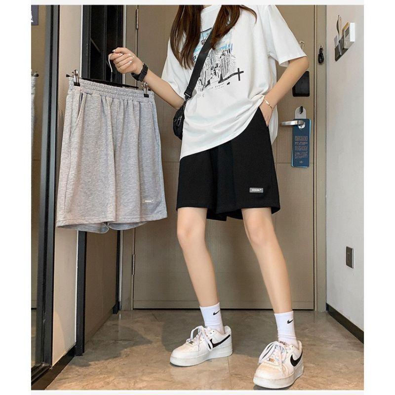 Quần đùi unisex logo pu_ma có bigsize basic cạp chun co dãn đến 100kg