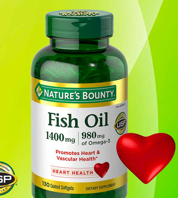 Thực phẩm bổ sung nhập Mỹ Dầu Cá Nature's Bouty Fish oil 1400mg - Hỗ trợ Mắt, Tim mạch