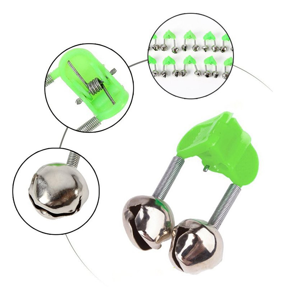 30 Cái chuông báo động kép để gắn cần câu cá