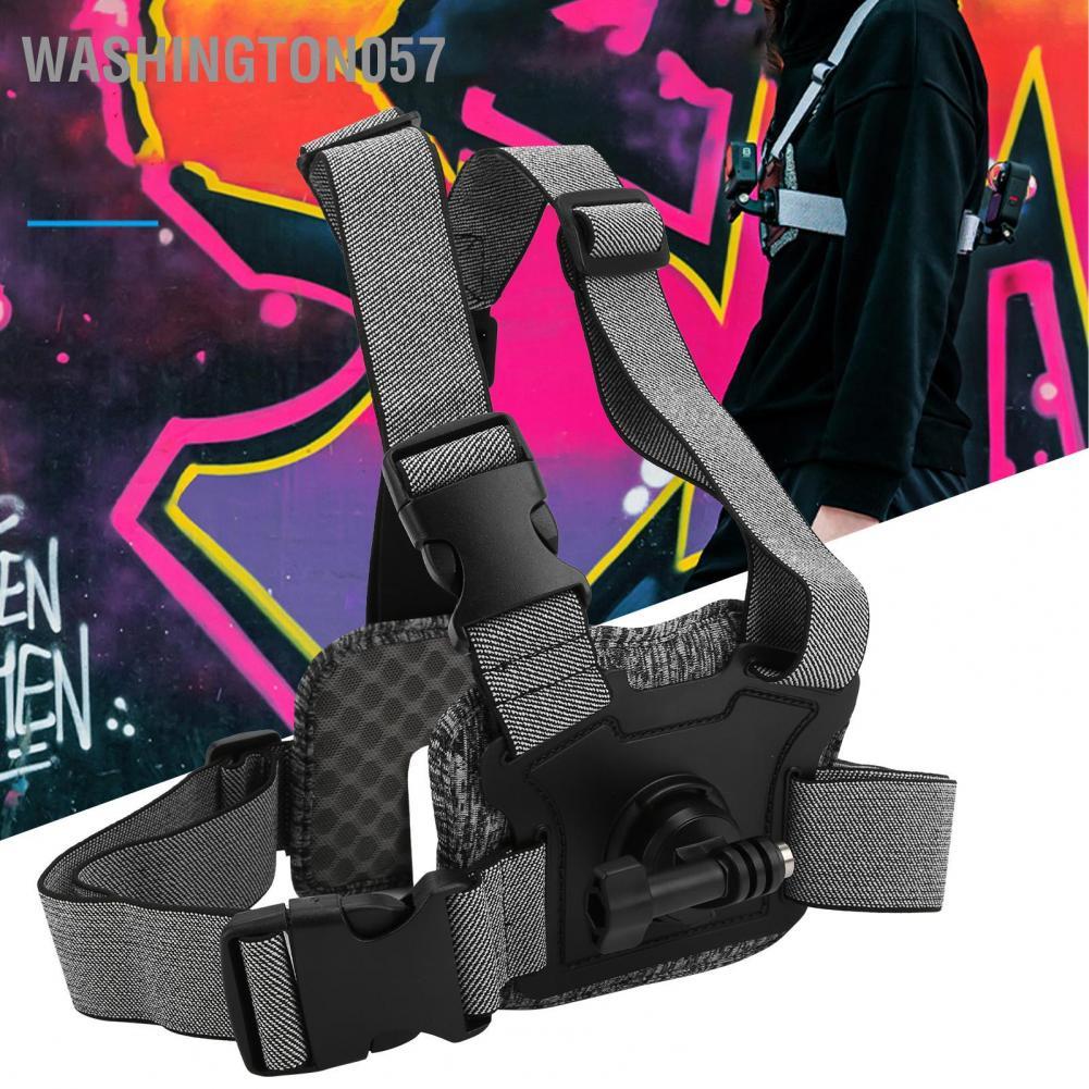 Washington057 TELESIN Action Camera Chest Mount Strap Adjustable Harness Dual Belt Holder