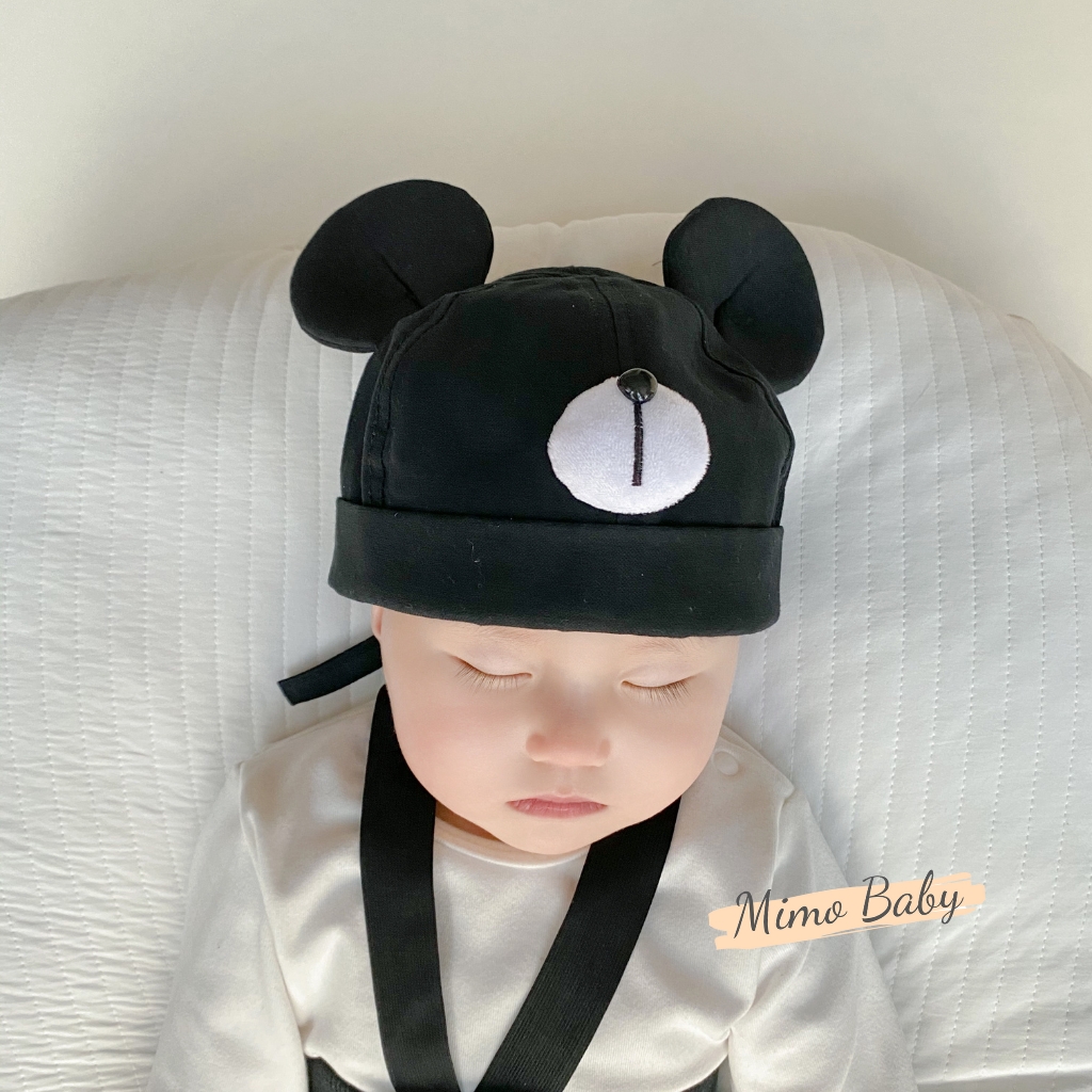 Mũ nón bucket tròn chụp đầu tai chuột mickey dễ thương cho bé MH237 Mimo Baby