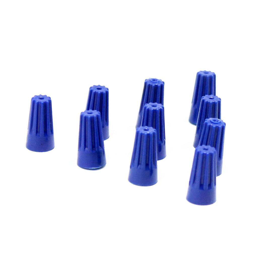100PCS Winged Wire Connectors Twist-On Easy Screw On Caps Blue Assortment