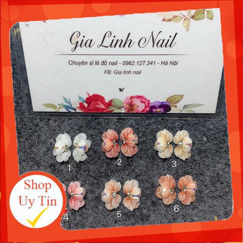 Hoa bột nail gắn móng tay | Hoa trai đá
