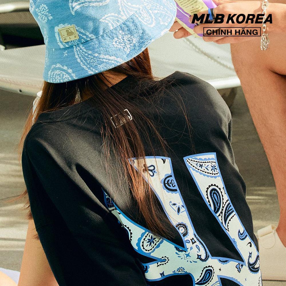MLB - Áo thun unisex cổ tròn tay ngắn phom suông 3ATSI0333