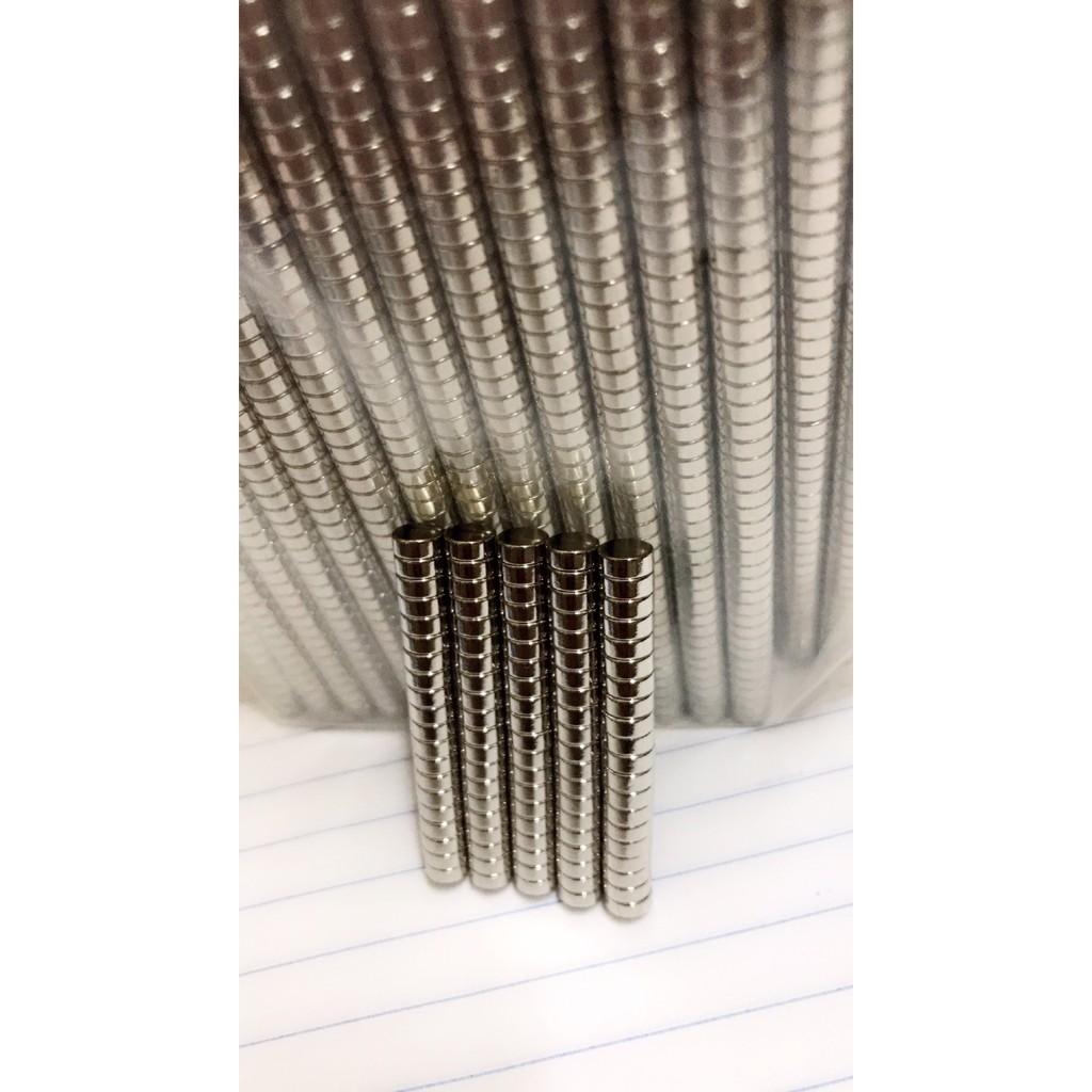 100 viên Nam châm trắng 5x2mm siêu hít tiện dụng