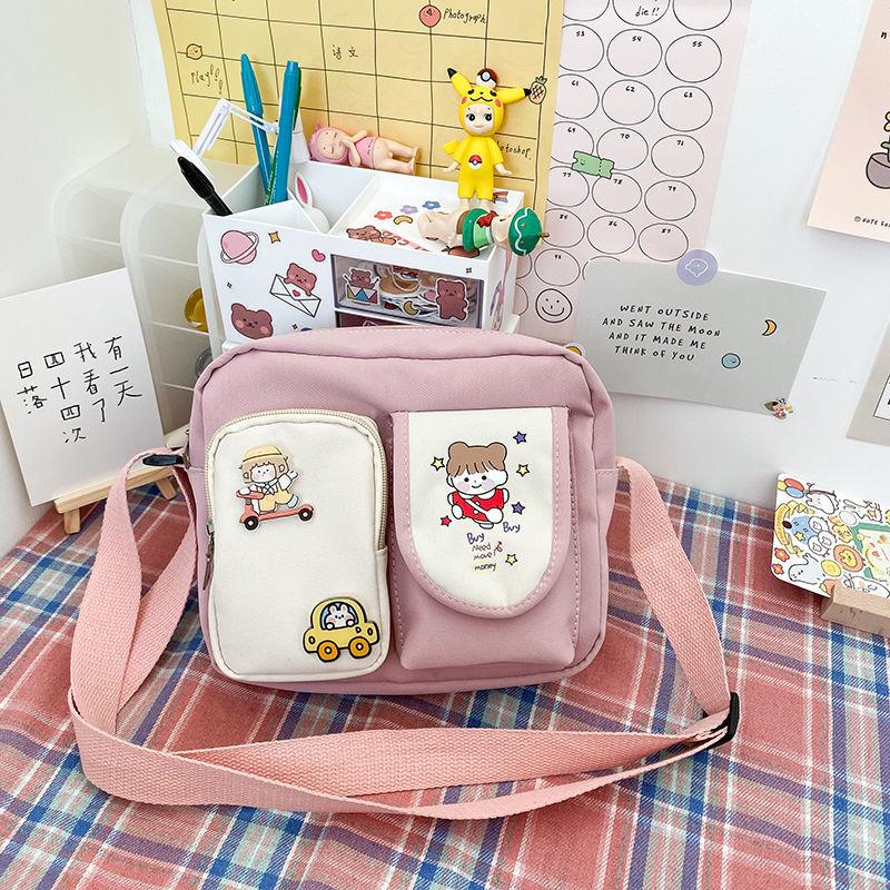 Women's Japanese Style All-Matching Canvas Bag Female Student Korean Style Crossbody