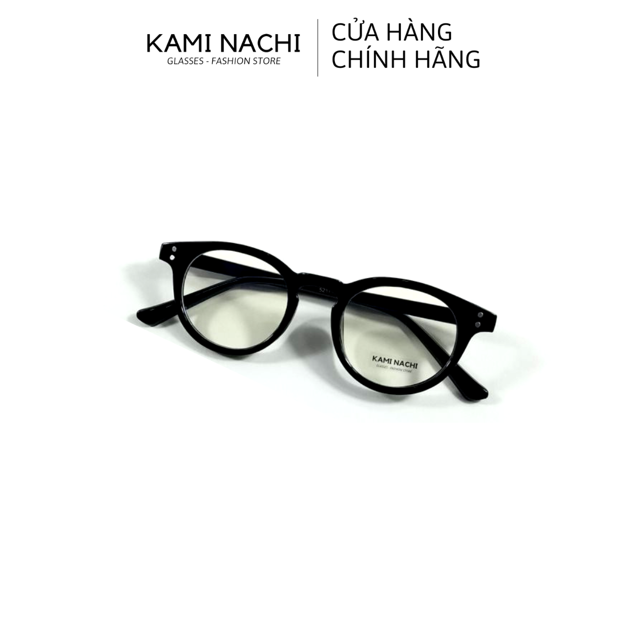 Gọng kính nhựa dáng tròn KAMI NACHI phong cách đơn giản 5217