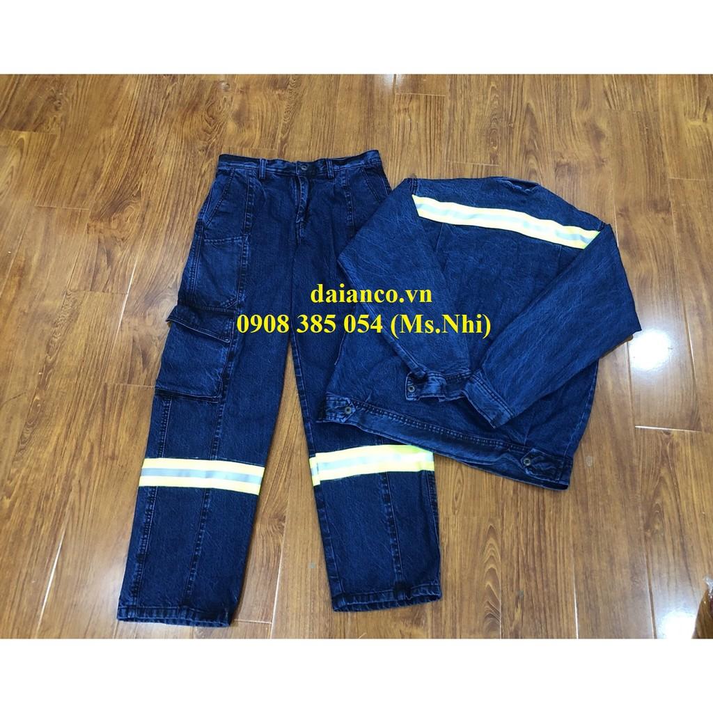 Đồng Phục điện lực theo tiêu chuẩn may kèm dây phản quang hỗ trợ sáng - Đủ size
