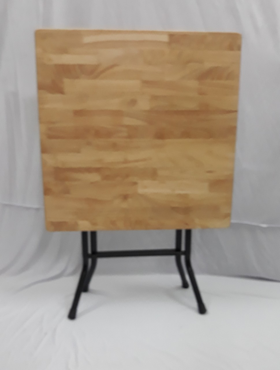 Bàn cà phê gấp,bàn gỗ cao su gấp vuông 60 x 60cm