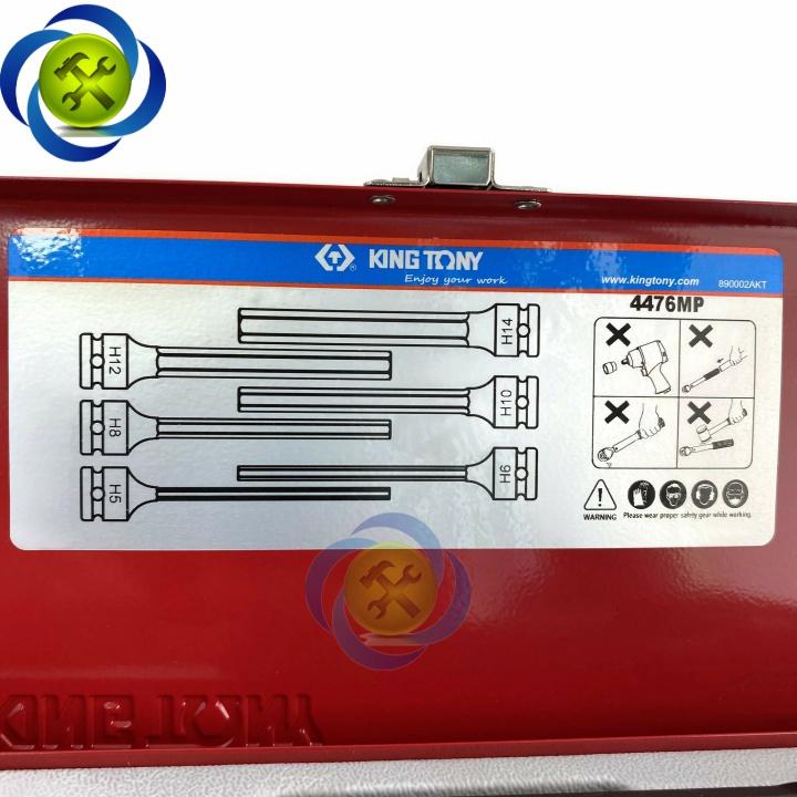 Bộ tuýp đầu lục giác Kingtony 4476MP loại 1/2 6 chi tiết